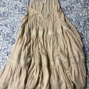 Cream Torrid Festi Lace Dress